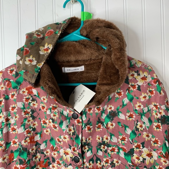 Cellabie floral hooded soft lined jacket size 3xl - Picture 4 of 8